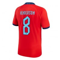 Koszulka piłkarska Anglia Jordan Henderson #8 Strój wyjazdowy MŚ 2022 tanio Krótki Rękaw